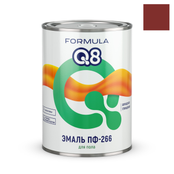 эмаль ПФ-266 Красно-корич. 0,8кг FORMULA Q8 (Ростов) 1/14
