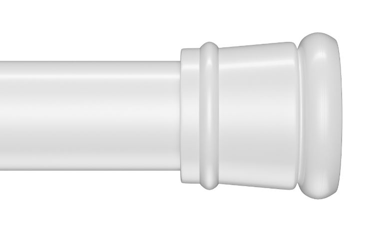 Карниз для ванной 110-200см белый IDDIS SRW0120i14