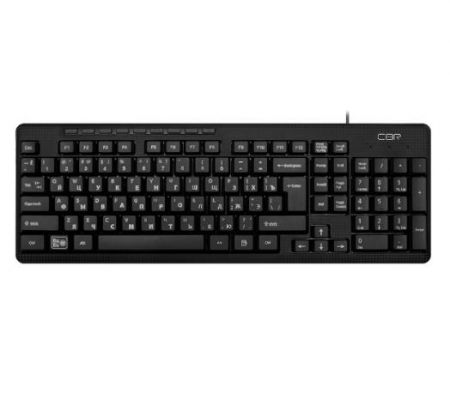 Клавиатура CBR KB 111M, 102 кн+9 доп.кн, поверхность под карбон, USB