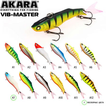 Воблер Akara раттлин Vib-Master 85 мм 19 гр. (2/3 oz 3,3 in) A 4