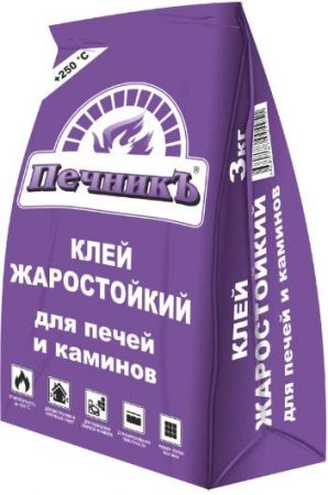 Печник Клей жаростойкий для печей  каминов 3кг 1/6