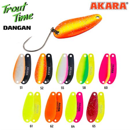 Блесна колеб. Akara Trout Time Dangan 25 1,5 гр. 61