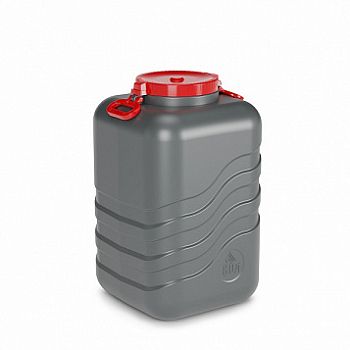 Канистра-бочка 80,0 л, 380*380*650 мм Волна-эконом с навесн.ручками микс 1/2