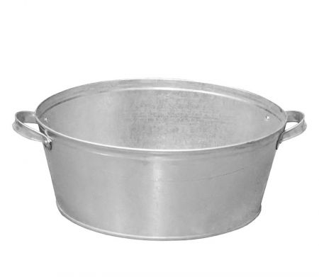 Таз 38,0 л оцинкованный круглый Лысьва 1/5