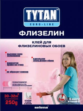 ТИТАН Флизелин 250г клей обойный (до +5°С) 1/12