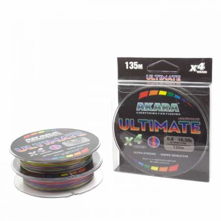 Шнур Akara Ultimate X-4 Multicolor 135 м 0,12