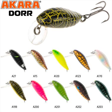 Воблер Akara Dorr 30F 2,0 гр. (1/14 oz 1,2 in) A201