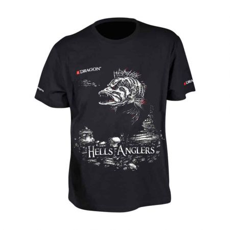 Футболка Dragon Hells Anglers Glow (черная) (р.XXXL Окунь)