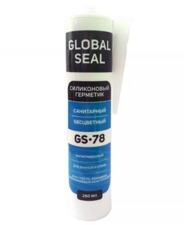 Герметик сил. Global seal GS78 б/цв. 280мл ПРОФИ сан. (Германия) 1/24