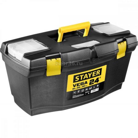 STAYER  VEGA-24, 610 х 320 х 300 мм, (24"), пластиковый ящик для инструментов (38105-21)