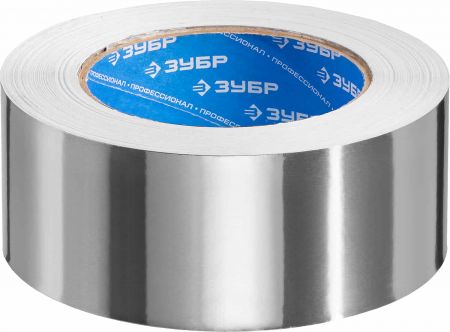 Алюминиевая лента, ЗУБР Профессионал 12262-50-25, до 120 °С, 60мкм, 50мм х 25м