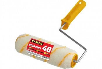 Валик малярный GIRPAINT 40, 180 мм, d=40 мм, ворс 12 мм, ручка d=6 мм, STAYER
