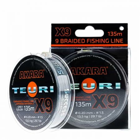 Шнур Akara Teuri  X-9 Gray 135 м 0,20